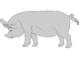 Sticker Custom Preview Image #023471 Animals Farm Animals Pig07