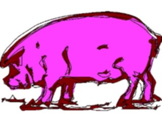 Sticker Custom Preview Image #023472 Animals Farm Animals Pig08