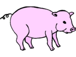 Sticker Custom Preview Image #023476 Animals Farm Animals Pig12