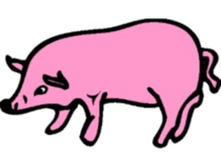 Sticker Custom Preview Image #023481 Animals Farm Animals Pig17