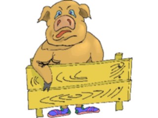 Sticker Custom Preview Image #023490 Animals Farm Animals Pig26