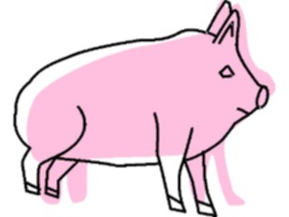 Sticker Custom Preview Image #023498 Animals Farm Animals Pig34