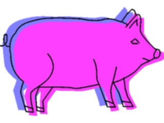 Sticker Custom Preview Image #023499 Animals Farm Animals Pig35