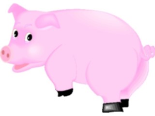 Sticker Custom Preview Image #023506 Animals Farm Animals Piglet2