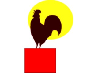 Sticker Custom Preview Image #023515 Animals Farm Animals Rooster04