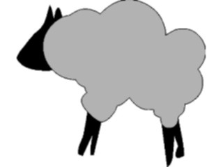 Sticker Custom Preview Image #023546 Animals Farm Animals Sheep02