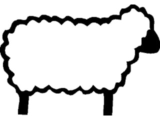 Sticker Custom Preview Image #023561 Animals Farm Animals Sheep Frame