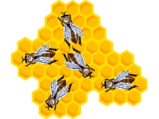 Sticker Custom Preview Image #023614 Animals Insects Beesin Hive