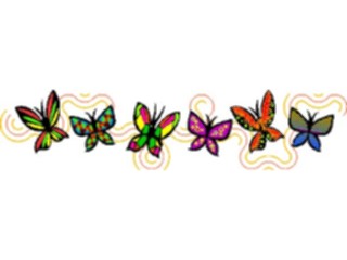 Sticker Custom Preview Image #023808 Animals Insects Butterfly Border3