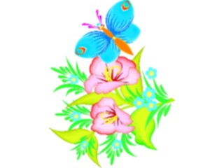 Sticker Custom Preview Image #023813 Animals Insects Butterfly Flower1