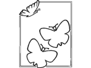 Sticker Custom Preview Image #023817 Animals Insects Butterfly Frame2