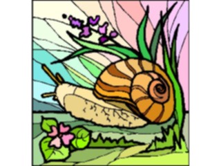 Sticker Custom Preview Image #024063 Animals Insects Snail Flowers