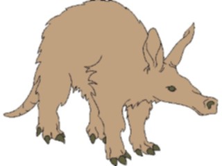 Sticker Custom Preview Image #024113 Animals Land Animals Aardvark