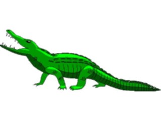 Sticker Custom Preview Image #024114 Animals Land Animals Alligator1