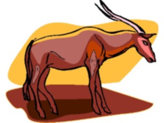 Sticker Custom Preview Image #024140 Animals Land Animals Antelope06