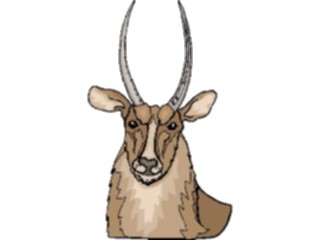 Sticker Custom Preview Image #024163 Animals Land Animals Antelope29