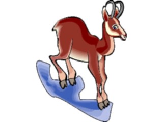 Sticker Custom Preview Image #024190 Animals Land Animals Antelope Pronghorn1