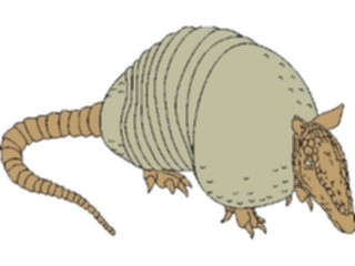 Sticker Custom Preview Image #024197 Animals Land Animals Armadillo1