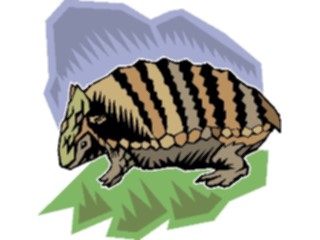 Sticker Custom Preview Image #024198 Animals Land Animals Armadillo2