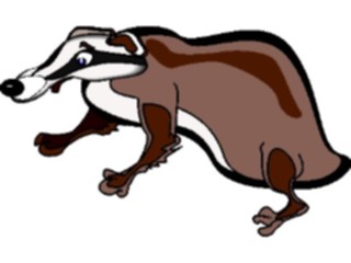 Sticker Custom Preview Image #024205 Animals Land Animals Badger1