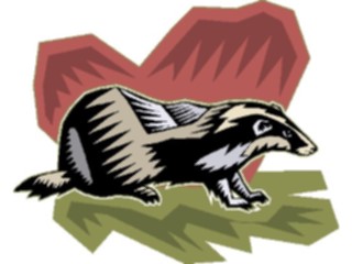 Sticker Custom Preview Image #024206 Animals Land Animals Badger2