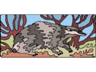 Sticker Custom Preview Image #024208 Animals Land Animals Badger4
