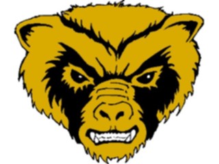 Sticker Custom Preview Image #024279 Animals Land Animals Bear Angry