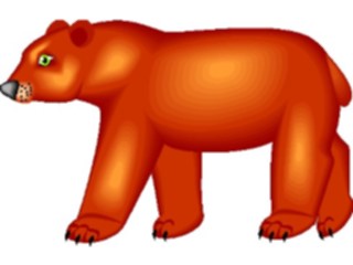 Sticker Custom Preview Image #024280 Animals Land Animals Bear Brown