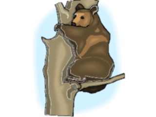 Sticker Custom Preview Image #024286 Animals Land Animals Bearin Tree2