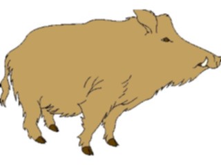 Sticker Custom Preview Image #024322 Animals Land Animals Boar2