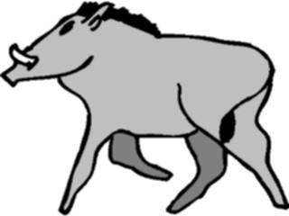 Sticker Custom Preview Image #024324 Animals Land Animals Boar4