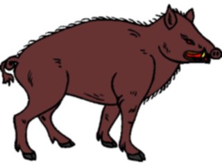 Sticker Custom Preview Image #024325 Animals Land Animals Boar5