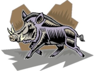 Sticker Custom Preview Image #024326 Animals Land Animals Boar6