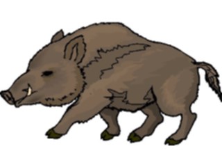 Sticker Custom Preview Image #024327 Animals Land Animals Boar7