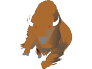 Sticker Custom Preview Image #024334 Animals Land Animals Buffalo01