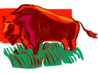 Sticker Custom Preview Image #024343 Animals Land Animals Buffalo10