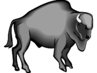 Sticker Custom Preview Image #024344 Animals Land Animals Buffalo11