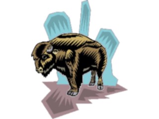 Sticker Custom Preview Image #024345 Animals Land Animals Buffalo12