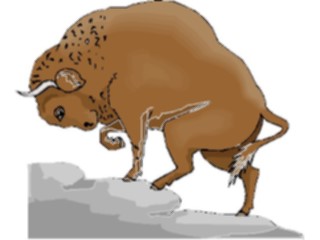 Sticker Custom Preview Image #024348 Animals Land Animals Buffalo15