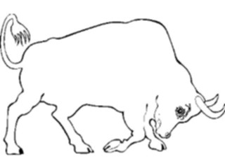 Sticker Custom Preview Image #024350 Animals Land Animals Bull1