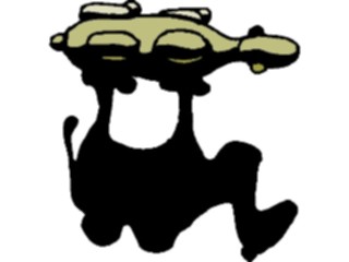 Sticker Custom Preview Image #024383 Animals Land Animals Camel Aerial View