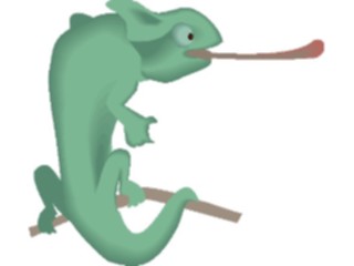 Sticker Custom Preview Image #024392 Animals Land Animals Chameleon3