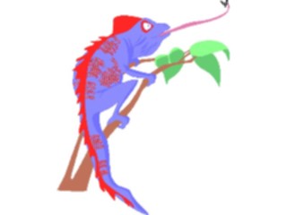 Sticker Custom Preview Image #024393 Animals Land Animals Chameleon4