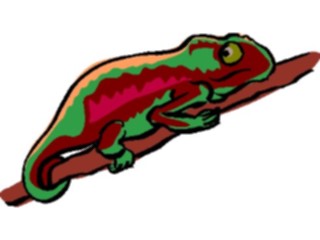 Sticker Custom Preview Image #024394 Animals Land Animals Chameleon5