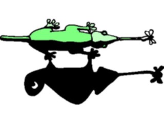 Sticker Custom Preview Image #024399 Animals Land Animals Chameleon Aerial View