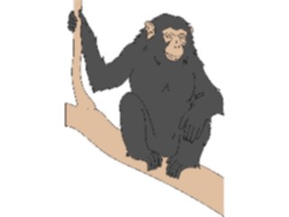 Sticker Custom Preview Image #024404 Animals Land Animals Chimp02