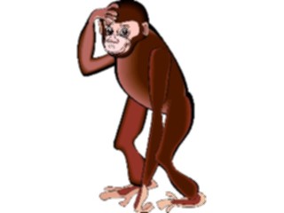 Sticker Custom Preview Image #024407 Animals Land Animals Chimp05