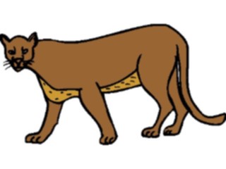 Sticker Custom Preview Image #024441 Animals Land Animals Cougar3