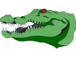 Sticker Custom Preview Image #024454 Animals Land Animals Crocodile1