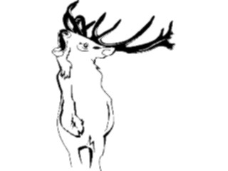 Sticker Custom Preview Image #024464 Animals Land Animals Deer04